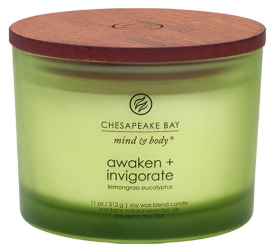 Chesapeake Bay Candle Scented Candle, Awaken + Invigorate (Lemongrass Eucalyptus), Coffee Table