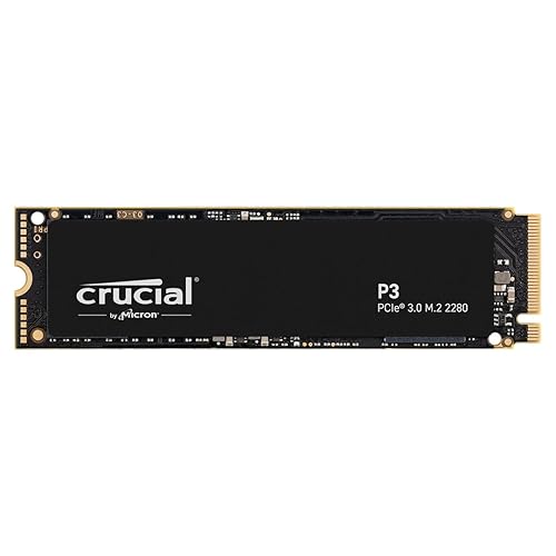 Crucial P3 2TB PCIe Gen3 3D NAND NVMe M.2 SSD, up to 3500MB/s - CT2000P3SSD8 - 2TB - P3