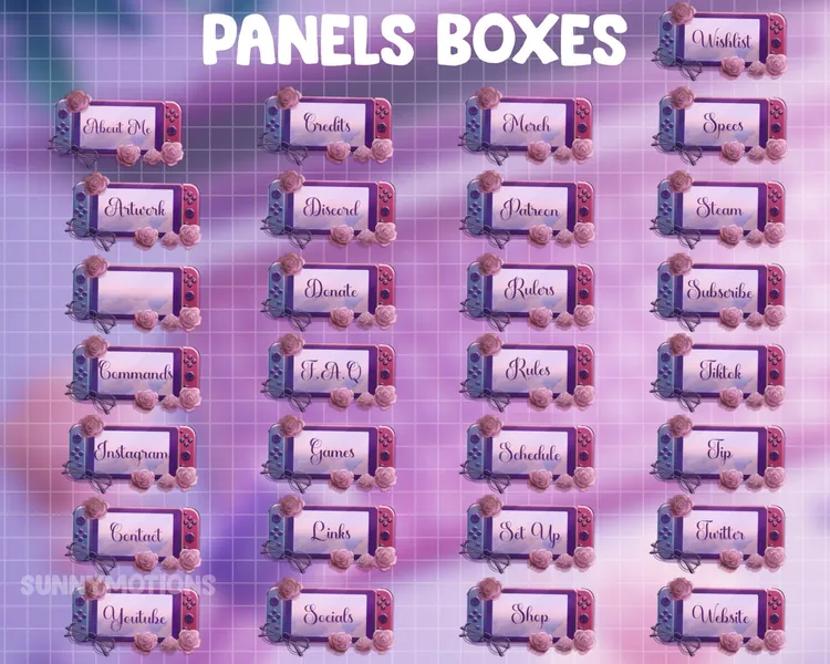 29x Panneaux Esthétique Lo-fi / Cosy Kawaii Gamer Play Room / Retro Lo-fi Morning / Lunettes / Game Player Console Switch / Rose Rose Flower