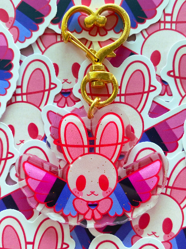 Pride Bunny Charms - Omnisexual