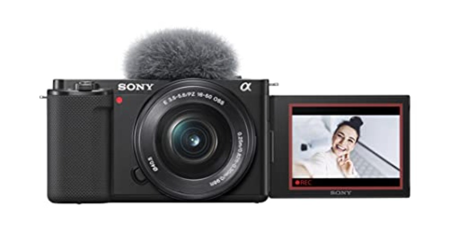 Sony Alpha ZV-E10 - APS-C Interchangeable Lens Mirrorless Camera Kit - Black