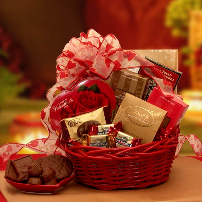 Chocolate Inspirations Valentine Gift Basket - Chocolate Inspirations Valentine Gift Basket / RR8161592 / Valentine's Day