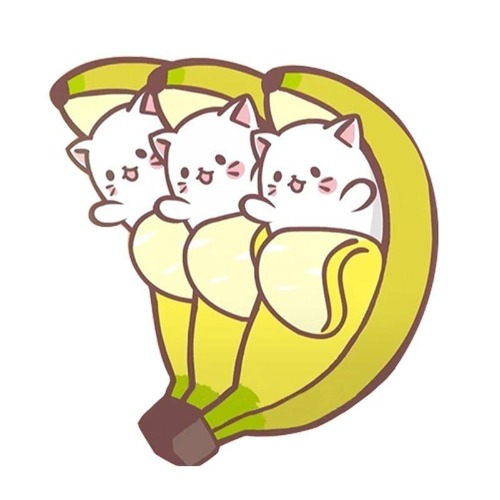 Banana Cat Triplets Pin