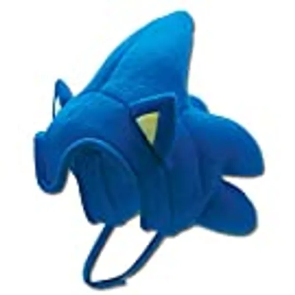 GE Animation GE-2380 Sonic The Hedgehog - Sonic Hair Cosplay Hat Blue, One Size