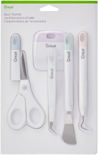 Cricut Basic Tool Set - 5-Piece Precision Tool Kit for Crafting and DIYs, Perfect for Vinyl, Paper & Iron-on Projects, Great Companion for Cricut Cutting Machines, Core Colors