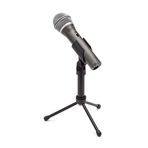 Samson Technologies Q2U USB/XLR Dynamic Microphone Recording and Podcasting Pack (Includes Mic Clip, Desktop Stand, Windscreen and Cables), silver - Q2U Gray