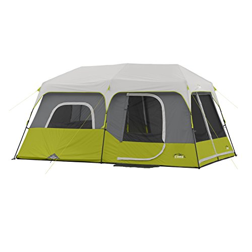 Core 9 Person Instant Cabin Tent - 14' x 9', Green (40008) - 9 Person (Green)