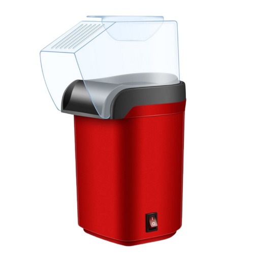 Portable Popcorn Maker With Top Cover - Red