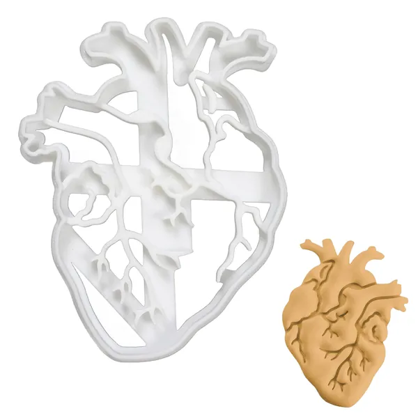 Anatomical Heart cookie cutter, 1 piece - Bakerlogy - 