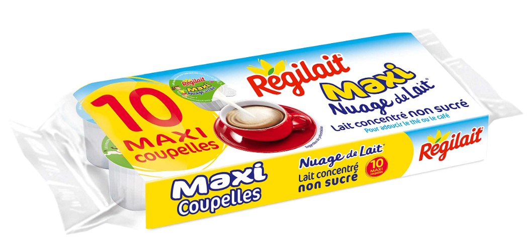 Régilait Lait Concentré Non Sucré Maxi Coupelles 140 g
