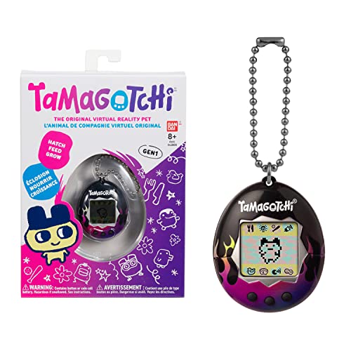 Tamagotchi 42885NBNP Original Flames -Feed, Care, Nurture-Virtual Pet with Chain for on The go Play - Flames