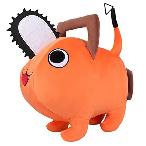 Homyfy Pochita Plush Anime Plushie Japanese Cartoon Dolls Toys Cute Stuffed for Kids Boys Girls Birthday Gifts 4/10/16inch Available (10 in Pochita Plush) - 10 in Pochita Plush
