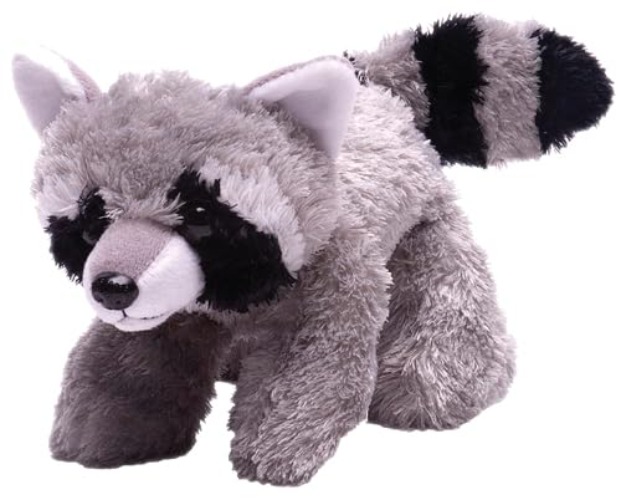 Wild Republic Raccoon Plush, Stuffed Animal, Plush Toy, Gifts for Kids, Hug’EMS 7 - Raccoon