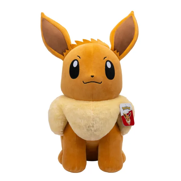 Pokemon Eevee Plush Toy, 24-Inch Height