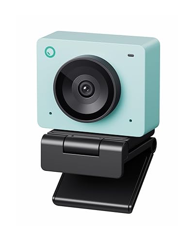 OBSBOT Meet SE 1080P 100FPS Webcam for PC, AI Framing Streaming Camera with 1/2.8" Sensor, Beauty Mode, Gesture Control, Staggered HDR, Web Camera for Desktop Computer, Laptop, Meeting. (Aurora Green) - Aurora Green