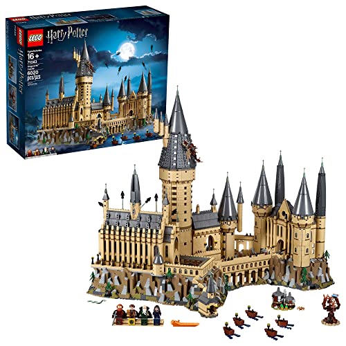 LEGO Harry Potter Hogwarts Castle 71043 Building Set - Model Kit with Minifigures, Featuring Wand, Boats, and Spider Figure, Gryffindor and Hufflepuff Accessories, Collectible for Adults and Teens - Standard