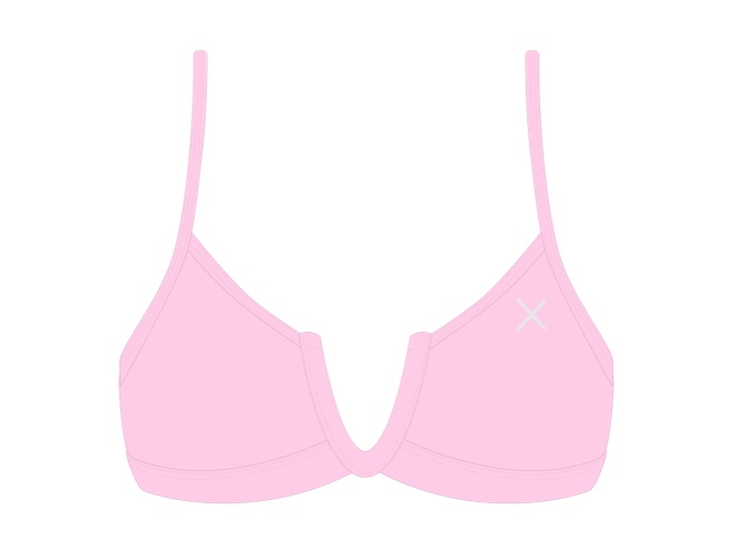 Dusty Pink V-Cut Top | Medium