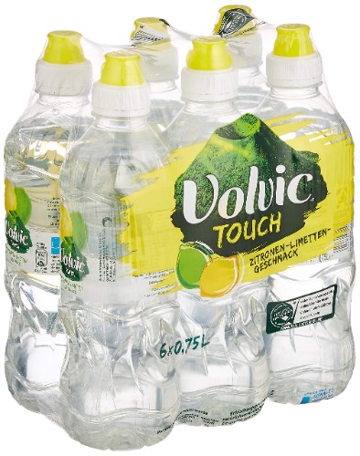 Volvic Frucht Zitrone, 6er Pack, Einweg (6 x 750 ml)