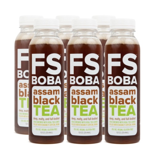 Assam Black Tea + Crystal Boba - 6-pack
