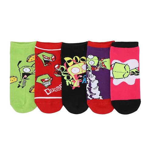 Bioworld Invader Zim 5-Pack Womens Ankle Socks