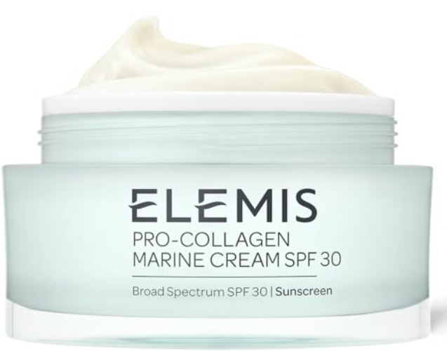 ELEMIS Pro-Collagen Marine Cream, Anti-Wrinkle Daily Face Moisturising Lotion, Hydrating Ultra-Light Gel-Cream Day Moisturiser Leaves Skin Smooth, Glowing and Rejuvenated, Suitable for All Skin Types - Pro-Collagen Marine Cream SPF30 50ml