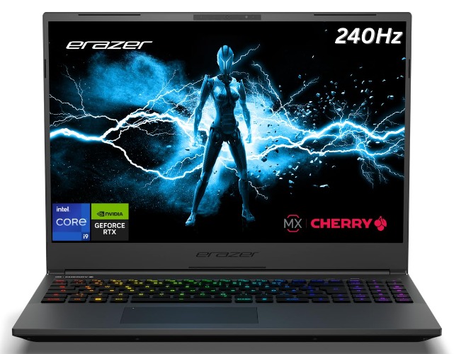ERAZER Major X20 Gaming Laptop - Intel Core i9, 32GB RAM, 2TB SSD, NVIDIA GeForce RTX 4070, 16", 2560x1600 QHD+ Display (240hz) - RGB Mechanical Backlit Keyboard (Intel Core i9 / 32GB RAM / 2TB)