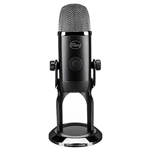 Logitech for Creators Blue Yeti X USB Microphone for Gaming, Streaming, Podcasting, Twitch, YouTube, Discord, Recording for PC and Mac, 4 Polar Patterns, Studio Quality Sound, Plug & Play-Dark Grey - Microphone