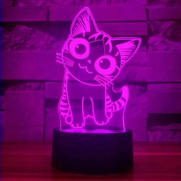 Cat Gift Cat 3D Light 