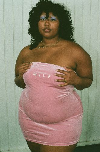 MILF Pink Velvet Tube Dress