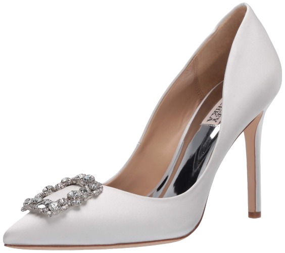 Badgley Mischka White Wedding Shoes