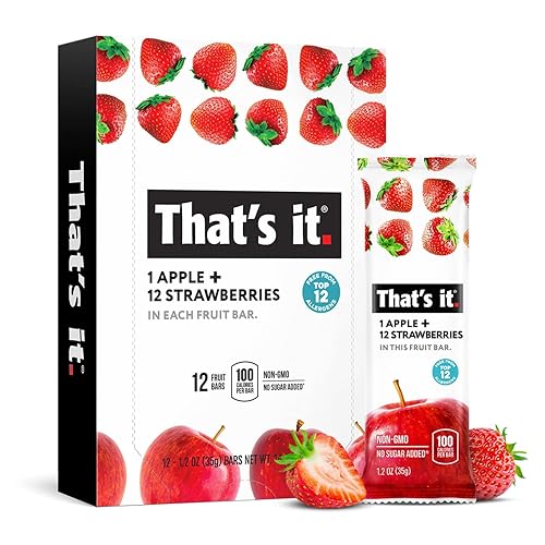 That's it. Apple + Strawberry 100% Natural Real Fruit Bar (12 Pack)