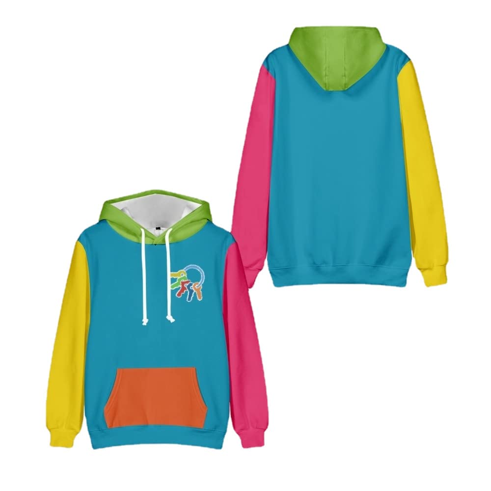 WYLINGER Krinios New Keys Color Block Hoodie Merch Hoodie Anime Pullovers Long Sleeves Unisex Hoodies Sweatshirts - 1 Medium