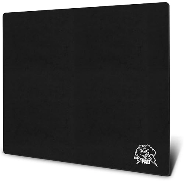 SkyPAD Glass 3.0 XL Gaming Mouse Pad with Cloud Logo | Professional Large Mouse Mat | 400x500mm | Black | Special Glass Surface with Improved Precision and Speed