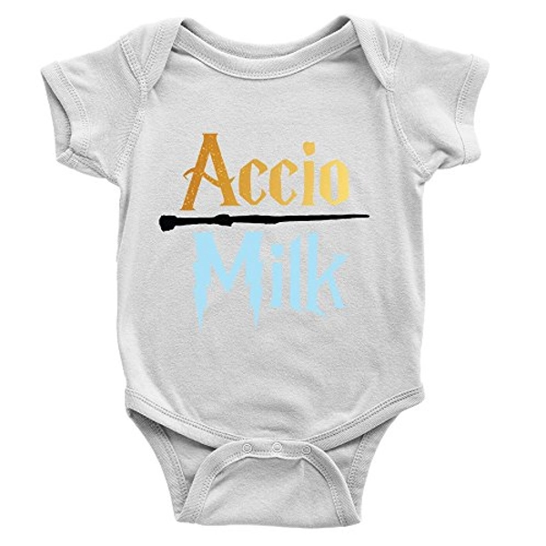 Accio Milk Babygrow Funny Parody New Baby Body Vest Gift