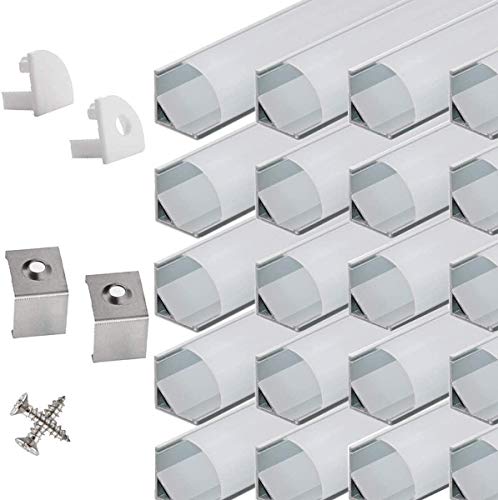 20-Pack LED V Shape with Milky PC Cover