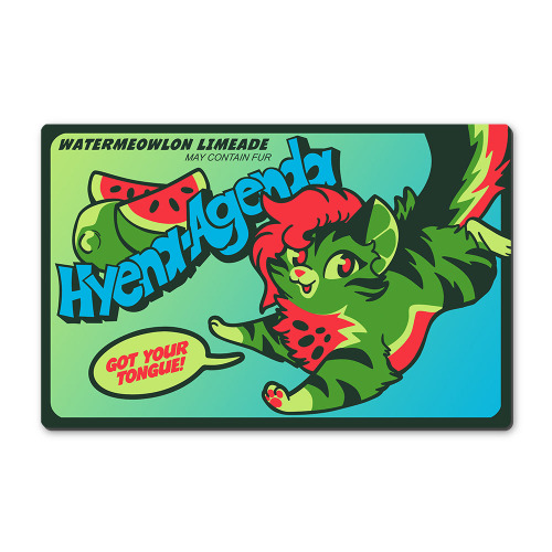 Watermeowlon Limeade Fabric Top Gaming Mousepad | Default Title