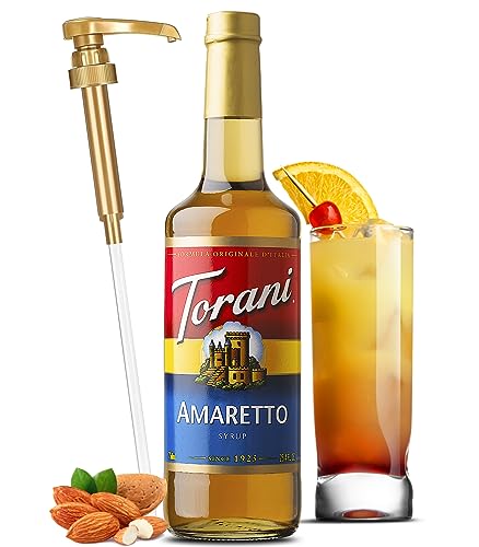 Torani Amaretto Syrup with Little Squirt Pump