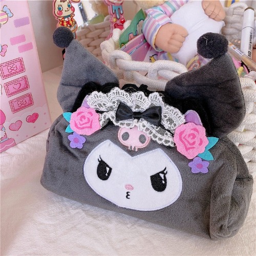 Plush Kuromi Bag - Black