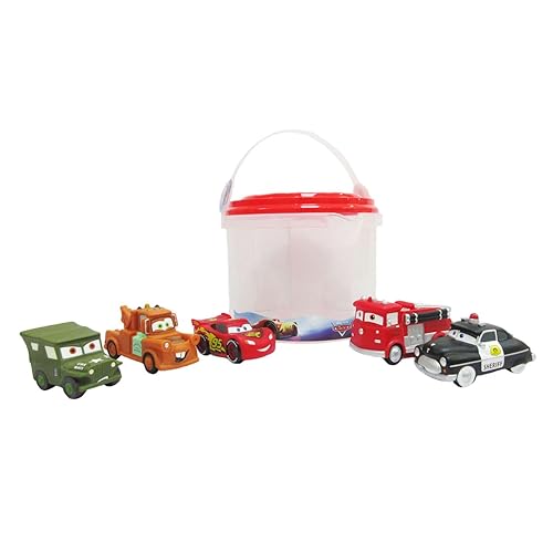 Disney Store Official Bath Set (Pixar Cars) - Kids Bath Accessories with Beloved Disney Characters - Colorful and Fun Bath Time Essentials for Kids - Suitable for All Ages - Cars