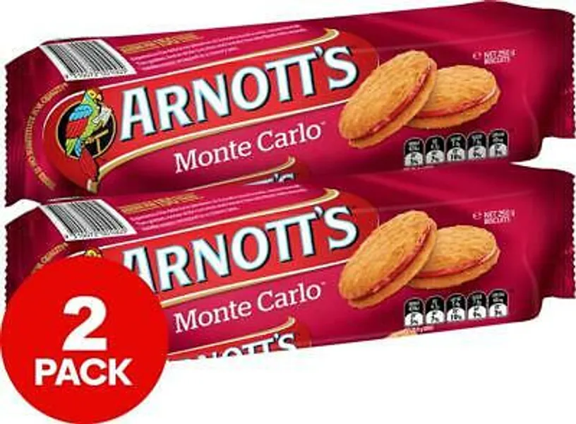 2 x Arnott's Monte Carlo Original 250g-FREE DELIVERY  | eBay