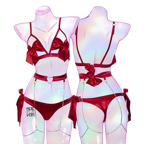 Present Bow Lingerie - Red / L/XL