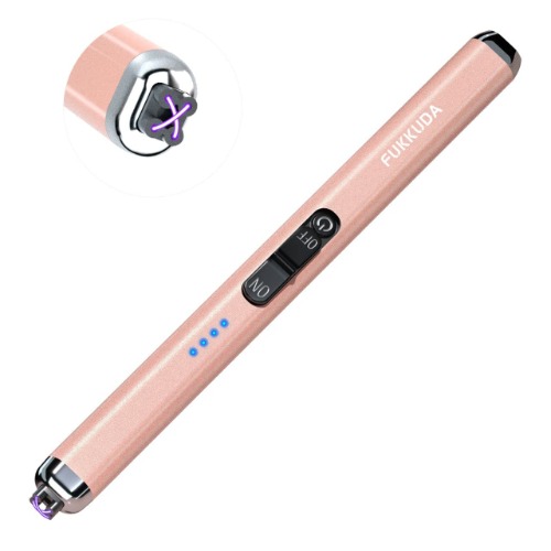  Electric Candle Lighter Rechargeable USB Lighter Plasma Arc Lighters for Candle (Rose Gold)