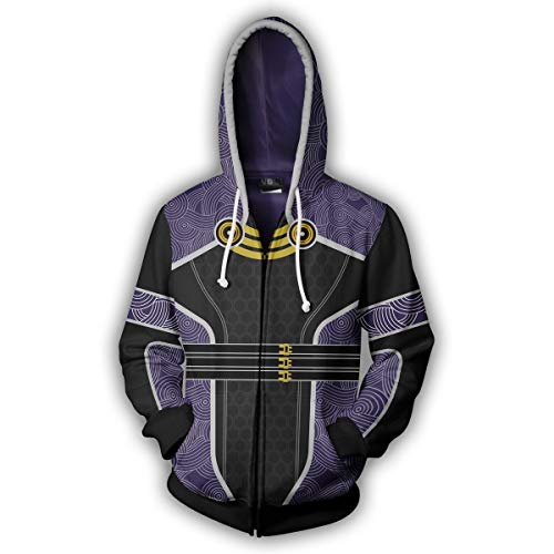 LILLIWEEN Mens Game Cosplay Hoodie N7 3D Jacket Pullover Hooded Sweatshirt - XX-Large - Type C