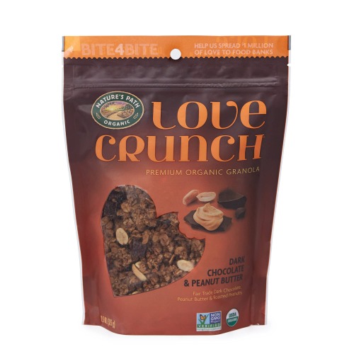 Love Crunch Organic Granola, Dark Chocolate Peanut Butter, 11.5 Oz , Non GMO, by Nature's Path - 