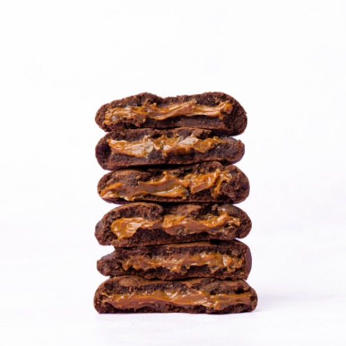 Stuffed Cookies - Double Chocolate Salted Caramel - Half-Dozen