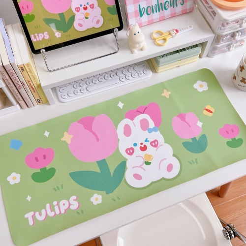 Happy Bear Gaming Mousepads - Tulip Rabbit