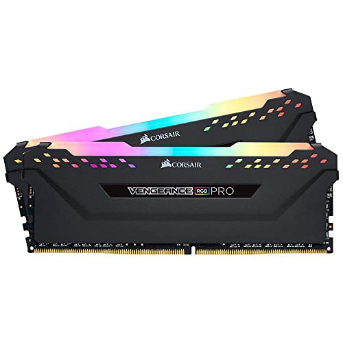 CORSAIR VENGEANCE RGB PRO 16GB (2x8GB) DDR4 3600 (PC4-28800) C18 AMD Optimized Memory – Black - 3600 MHz - (2 x 8 GB)