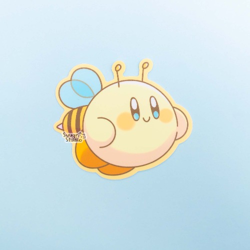 Kirbee Vinyl Sticker - Yellow