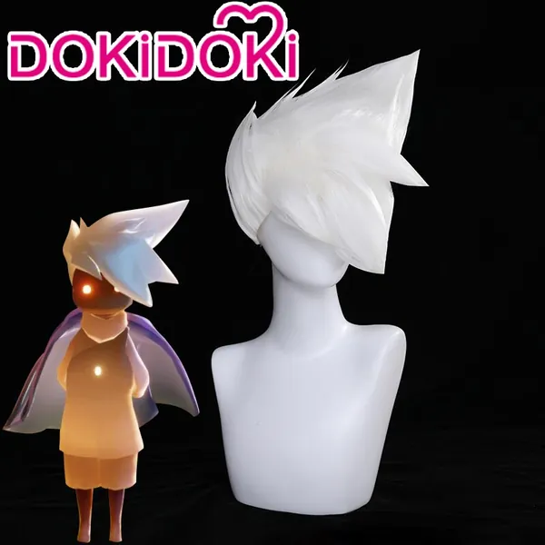 DokiDoki Game Sky Children of Light Cosplay Season of Rhythm Kakashi Wig White Short