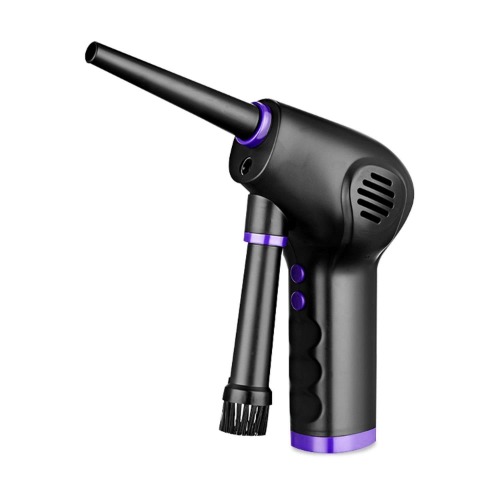 Miraklass Cordless Air Duster, Powerful Compressed Air Blower with 45000 RPM, Perfect for Blasting Away Dust, Hair & Fine Particles - Reusable & Rechargeable (6000 mAh - Purple)